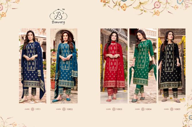 Banwery Parishi Nx New Fancy Ethnic Wear Designer Ready Made Collection
